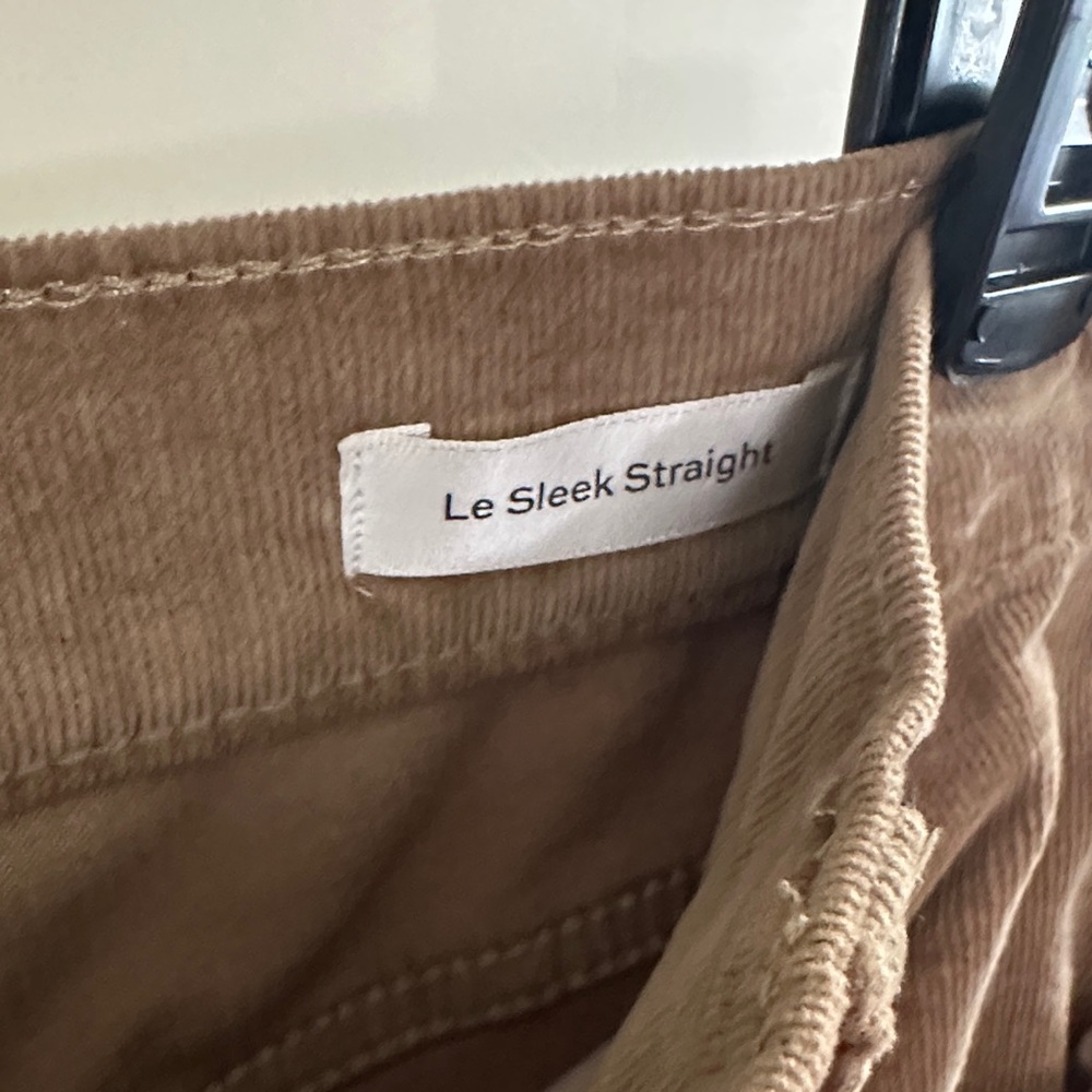 FRAME Denim Straight Leg Corduroy Pants in Camel Brown - Picture 3 of 6